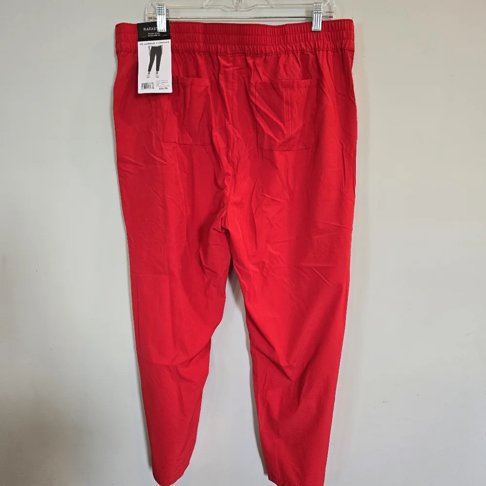 NEW‎ RAFAELLA COMFORT CROPPED PANTS WOMENS SIZE XXL TRUE RED.E63
